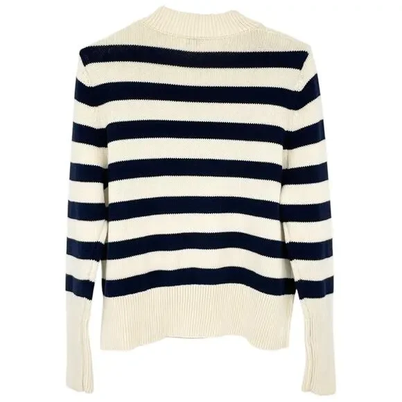 KULE The Tatum Striped Cotton Sweater S - Picture 3 of 11